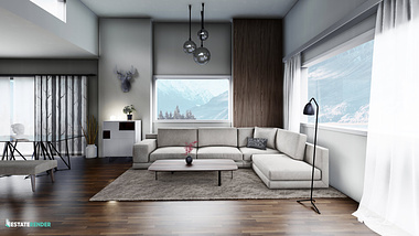 Livingroom Architecture Visualization