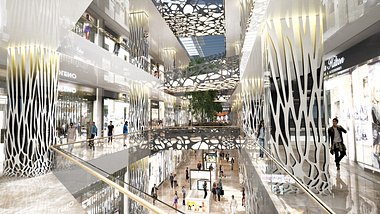 Mall Markovo Tepe Interior visualization