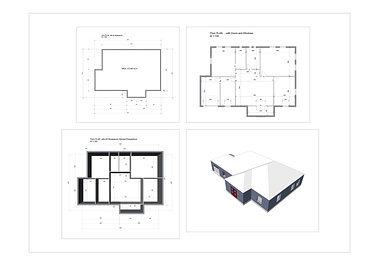 2 D and 3 D Concept House Design
