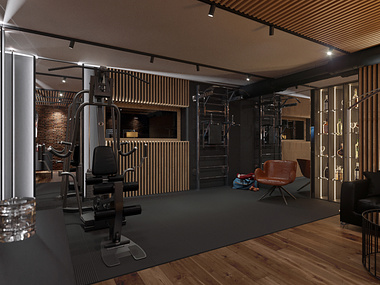 Gym in private house