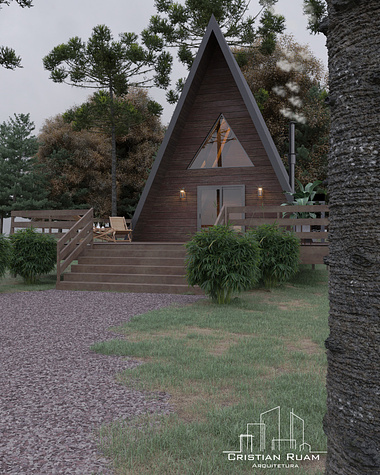 CGI - CHALET IN THE FOREST