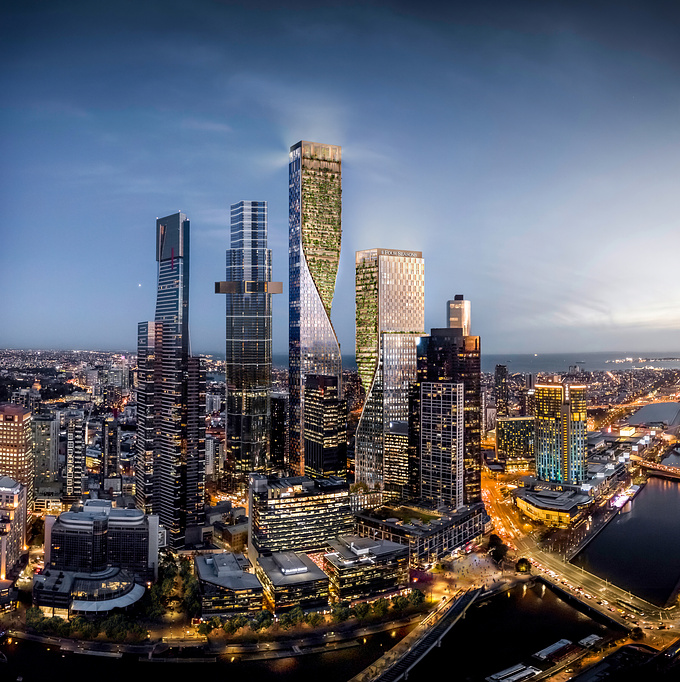Proposed mixed-use lifestyle precinct of over 220,000 sqm with 23,000 sqm of public programs. It will play host to luxury apartments, commercial offices, 5 star hotel, an entertainment centre, technological display centres (including BMW Experience Centre), world class retail, cultural precinct and public green spaces