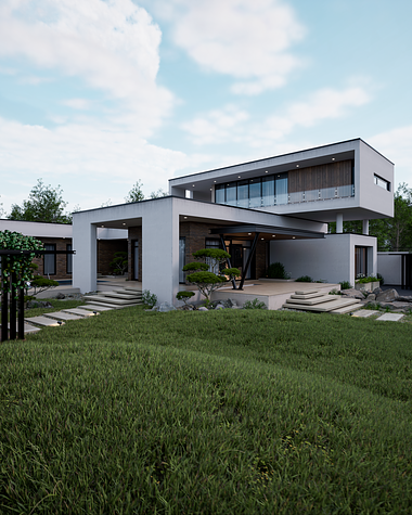 Blue Bay House (Exteriors) - Unreal Engine Archviz