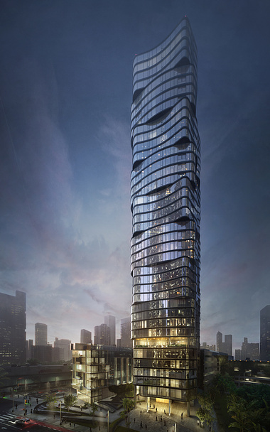Visualization of high rise residential building