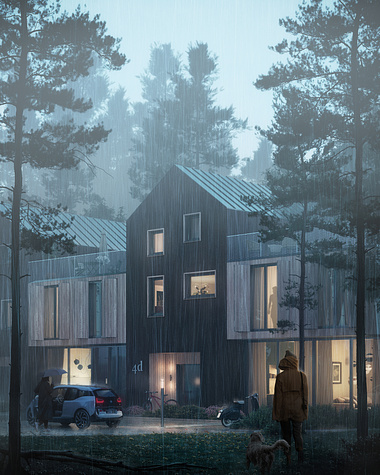 Visualization of townhouses in Norway