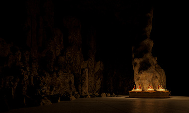 Nan San CGI Cave in myanmar