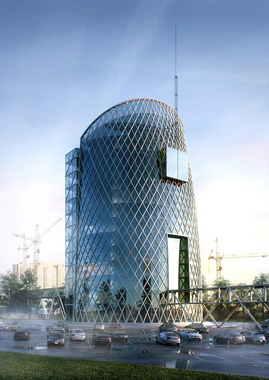 Architectural render of a Business Centre 