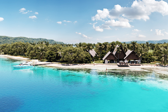 Ratua Island Resort is located in the northern islands of Vanuatu in the Pacific. The dining building was destroyed in a recent cyclone so a client requested we do a single visualisation of their new proposed design.

As we couldn't get a drone photo quickly enough to meet the deadline, the entire image has been done in 3D.

Project location: Vanuatu

View more of our work at www.otoh.studio