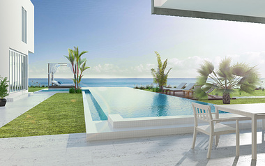 Ghana White Villa Infinity Pool