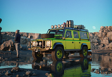 CGI - Cena de Estudo Land Rover Defender