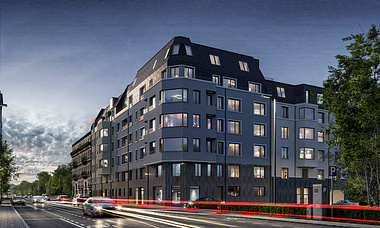  Exterior visualization of the real estate Südcarré in Leipzig