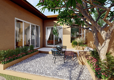 3d architectural visualization studio design services villa home exterior rendering design resort entrances gate idea landscape setting idea
