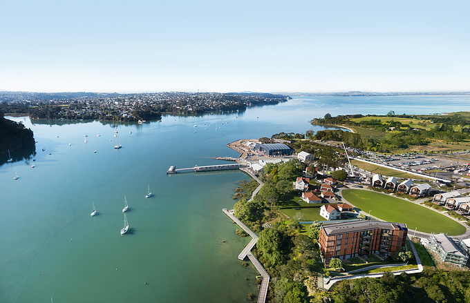 Located on the northern tip of Hobsonville Point, with a waterfront view, Jimmy's Point is a distinctive residential offering within Winton's expansive Launch Bay precinct. Our primary objective was to effectively market the unique allure of this coastal site, showcasing the unparalleled seaside living experience it offers. To accomplish this, we planned and executed a captivating late afternoon drone shoot, ensuring that the water views took center stage in nearly every image.

The interior styling of Jimmy's Point exudes a perfect blend of contemporary luxury with a distinct nautical twist. Through a thoughtful selection of blues, timber, and rattan, we created an ambience that evokes a sense of coastal sophistication. Adding a touch of depth and cohesion, the subtle use of burnt red in the artwork and pots harmoniously ties the interior elements to the terracotta facade, forging a seamless connection between the indoor and outdoor spaces.

Project location: Hobsonville Point, Auckland, New Zealand

View more of our work at: https://www.otoh.studio/