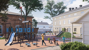 Chabad Helsinki yard rendering