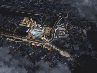 Cardiff Masterplanning imagery and animation