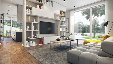 MULTIFUNCTIONAL LIVING SPACE INTERIOR