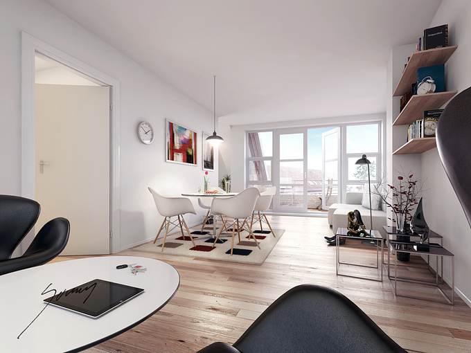 3ds max + vray + photoshop

Visualisation of a renovation project in  Copenhagen.

Client: A private investor