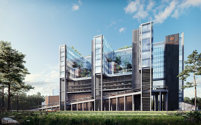 PEAK Piotr Pietruczak - http://peakstudio.eu

Cerrad HQ - office building New headquarters for Cerrad - Polish tile manufacturer.

An archviz project we did in early 2018 for our long time client – HRA one of the top Polish architecture studios. 

This is by the way the first project done in 3ds max 2018 and on a brand new workstation.

Switching to a new PC few days before the architectural competition due date is probably not the smartest idea, however I somehow managed to pull it off.