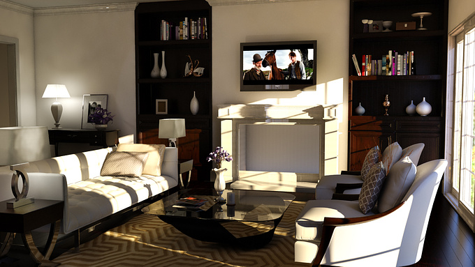  - http://
A medium-quality VRAY render of a family room design for a beachfront home. Room modeled in REVIT, light and texture and models in 3DSMax. Models from Design Connected, etc. (I know there's a little bit of noise in the gyp board and lamp shades).