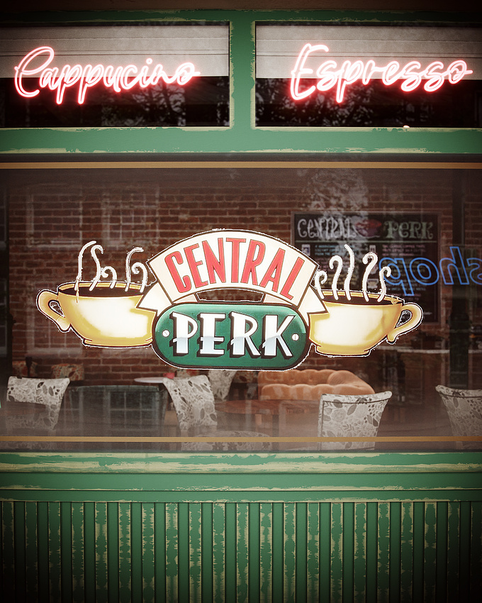 This is my personal recreation of the Central Perk, the famous coffeehouse from the FRIENDS T.V Series.