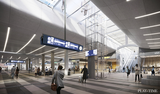 Congratulations to West 8 & Benthem Crouwel Architects for winning the competition for a new Brno main Station. [Image by Play-time]