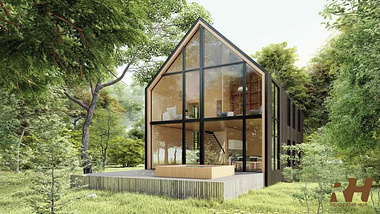 Cabin House Exterior Design