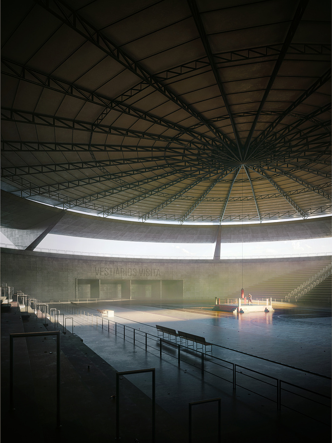  - http://
Personal project, the building is a scaled up version of the ¨Paulistano gimnasium¨ from the architect Mendez da Rocha, I hope you like it.