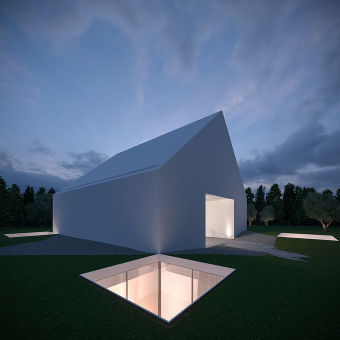 Texel - http://www.texel.digital
Sorftware used: Sketchup, 3dsMax, Corona, Lightroom

House in Leira by Aires Mateus is a personal project done to explore the use of lighting in Corona.
The house was chosen for its simple forms and materials which require to be seen in different lighting conditions in order to appreciate the full complexity of the architecture.