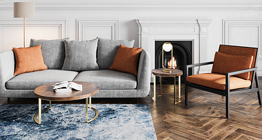 Living Room 3D Renders for a Classy Design
