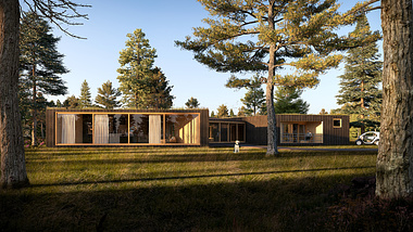 Exterior Holiday House in Forest