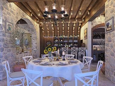 Winery in in rustic provincial style