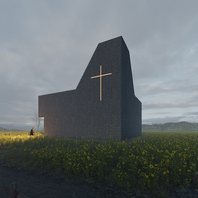 Hi everyone!
This project was inspired by a photo by Riccardo De Vincenzo, a small church in the fog.
I designed a simple church and placed it in the middle of a flower field.
I also tried to design so that the sunlight can create beautiful effects for the interior.
Hope you guys like it, any comments are welcome.
If you like my work, please check out my other projects on Behance and Linkedin.
Thank you!
https://www.behance.net/gallery/167383901/A-small-church
https://www.linkedin.com/in/hiep-hoang-640143185/