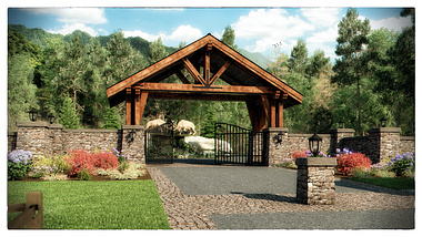Mountain gate Entrance
