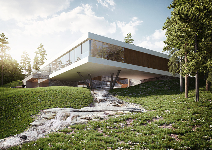 Hello, I add some images to my recent work - private villa in Czech republic. I used 3dsmax 2015 + Vray 3.2, Forest Pack Pro. Postproduction with Photoshop PS5, Google Nik plugin. For the lighting just Vray sun + Vray sky.
C&C are welcome !

Best Regards