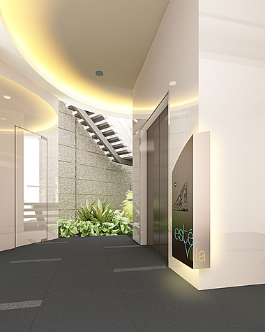 Clubhouse entrance lobby