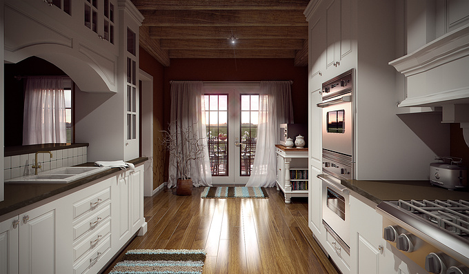http://www.bobby-parker.com
A small kitchen remodel rendering