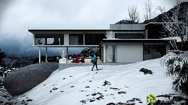 HOUSE IN SNOW