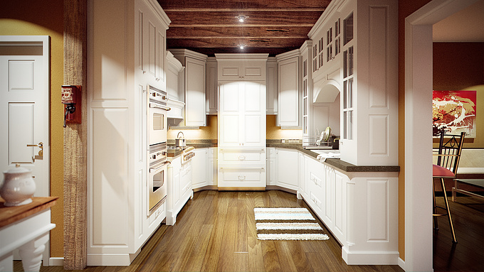 http://www.bobby-parker.com
Here, is a renderings of a kitchen. A homeowner wanted to see the kitchen before then got to invested into the idea.