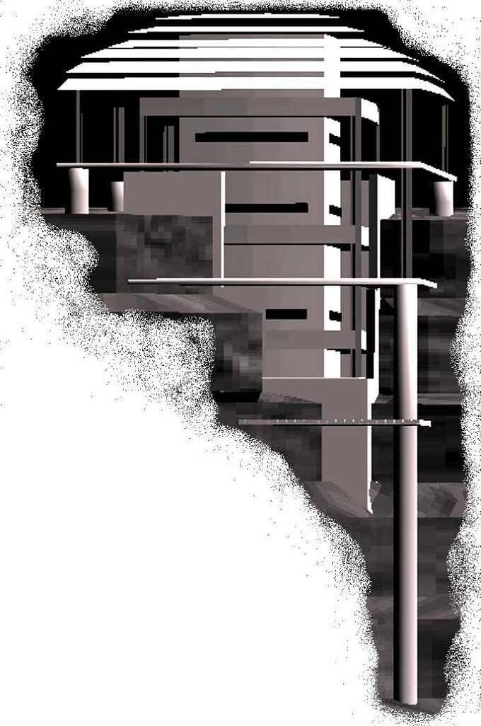 http://www.flickr.com/photos/79580447@N02/
Cliff top tower with access to subterranean space. Concrete and steel.