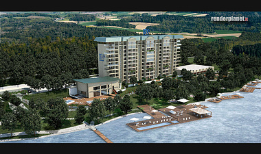 Exterior Rendering - Hotel and Spa
