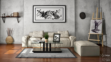 Monochromatic Living room