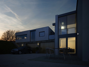 Private Residential CGI - Night View