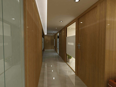 Office Corridor  @ GCG interiors  Dubai -UAE- 2008