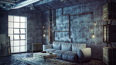 Old Warehouse Living Room