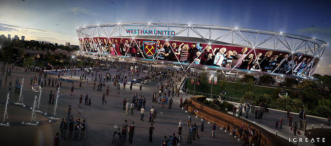 iCreate - http://https://icreate.co.uk/our-work/
Here is an image from a project we produced for West Ham. The Final package consisted of Flythroughs, CGIs and a Virtual Reality Experience. Some other images from the project are here: 

And also project specific page here:




Feedback and comments welcome and appreciated! :)