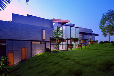 Residence on contour