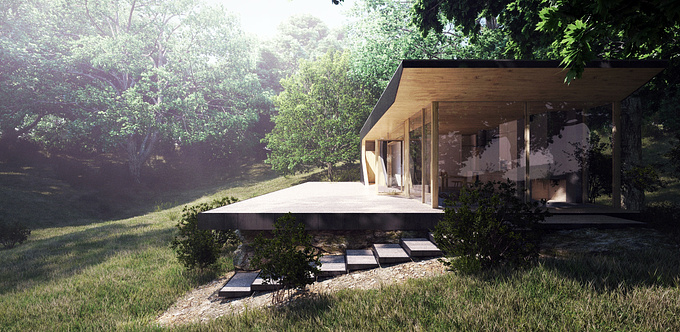 Juraj Talcik visualization - http://jurajtalcik.com/
 Juraj Talcik visualization
 
 
 3ds Max

 

House in Forest...outdated look, done thousand times already ;- ). Sadly before I even started 3D so I am catching up, and I frankly very enjoy this theme, no matter how boring it might be. It's one of the concepts I would love to improve the most.

Inspired by Dalene Cabin from Tommie Wilhelmsen. Original located in Norway. I love scandianavian design and architecture.




Edit: I forgot to upload these two interior shots I did as well



