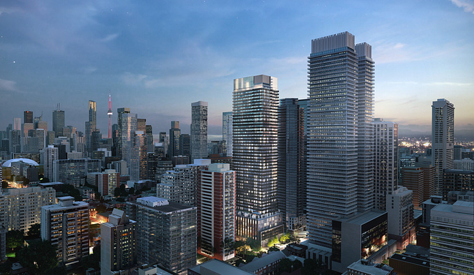 Render St - http://www.renderst.com
This skyline view of a Condo in Toronto was entirely modeled and textured. Any advice for improvements is appreciated. Thanks.