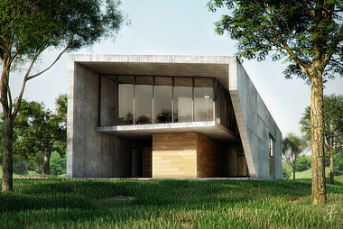 concrete house