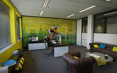sports inspired office